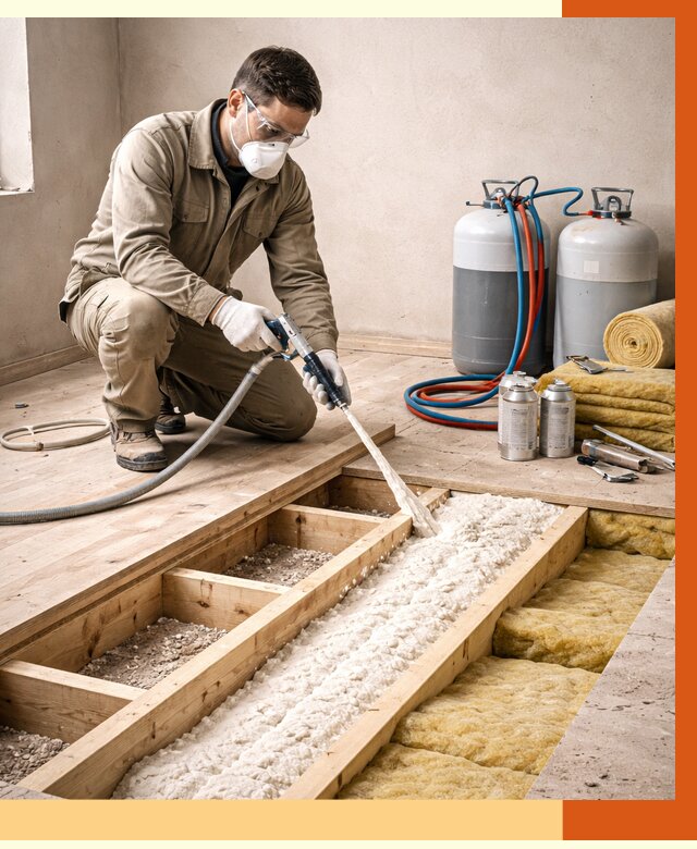 Заполнение полостей межэтажного перекрытия в Георгиевске от 4329 руб. | ТепломастерГрг