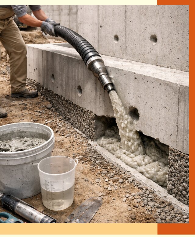 Заполнение полостей фундамента в Георгиевске от 7009 руб. под ключ | ТепломастерГрг