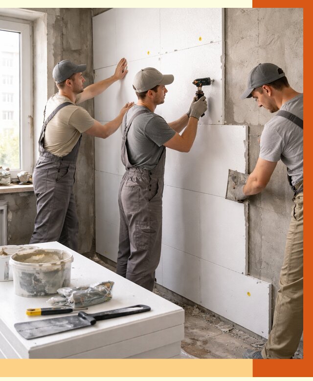 Утепление пенопластом домов и стен в Георгиевске от 1907 руб. — ТепломастерГрг