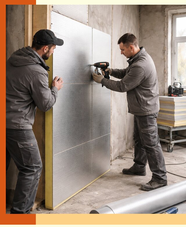 Утепление PIR панелями домов и зданий в Георгиевске