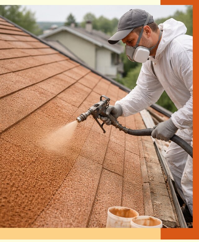 Утепление кровли жидкой пробкой в Георгиевске от 2783 руб./м² под ключ | ТепломастерГрг