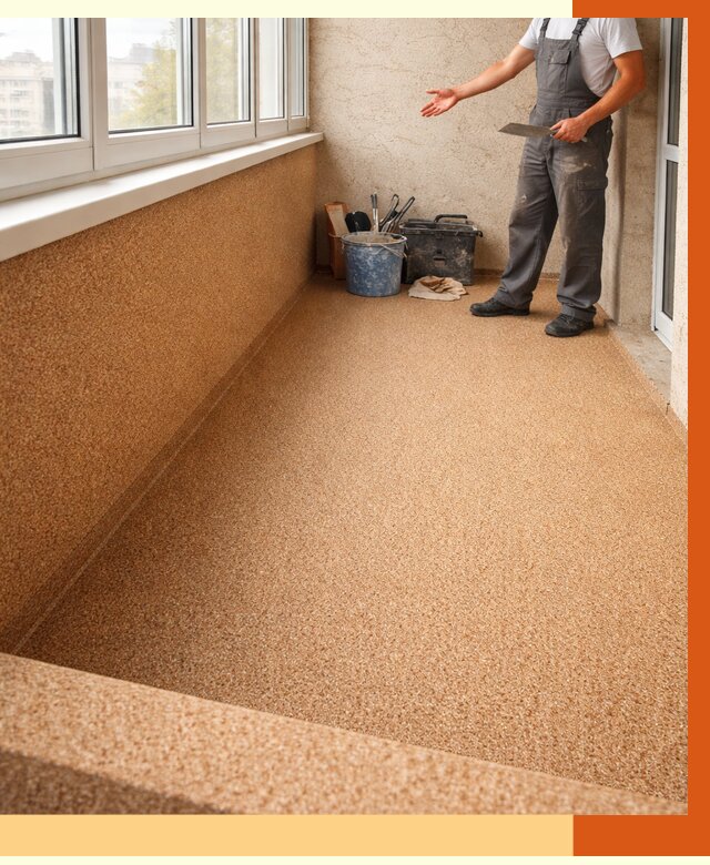 Утепление балкона жидкой пробкой в Георгиевске от 3762 руб/м² под ключ | ТепломастерГрг