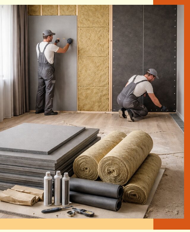 Шумоизоляция дома в Георгиевске от 4638 руб/м2 — комплексная звукоизоляция под ключ | ТепломастерГрг