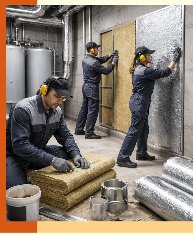 Шумоизоляция котельной в Георгиевске: профессиональный монтаж и материалы