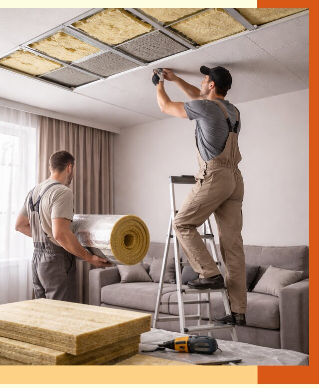 Шумоизоляция потолка в Георгиевске от 2319 руб. под ключ | Профессионально — ТепломастерГрг