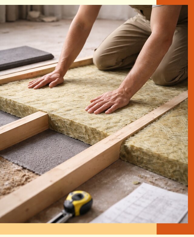 Шумоизоляция пола в Георгиевске от 1288 руб./м² — профессиональная звукоизоляция | ТепломастерГрг