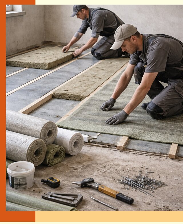 Шумоизоляция пола в Георгиевске — профессиональная звукоизоляция помещений