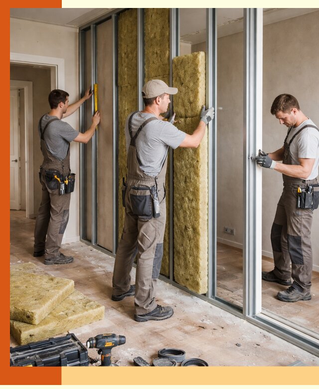 Шумоизоляция межкомнатных перегородок в Георгиевске эффективно и надёжно