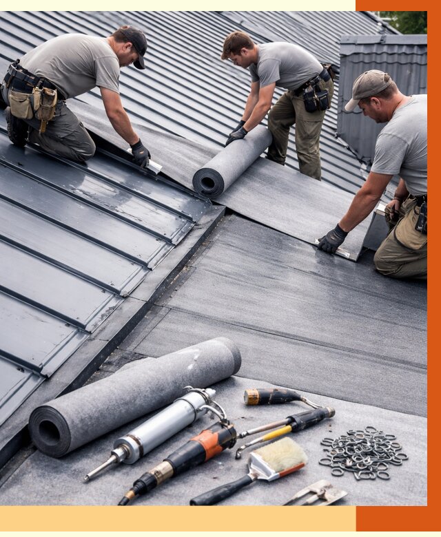 Гидроизоляция металлической кровли полимочевиной в Георгиевске от 8761 руб. | ТепломастерГрг