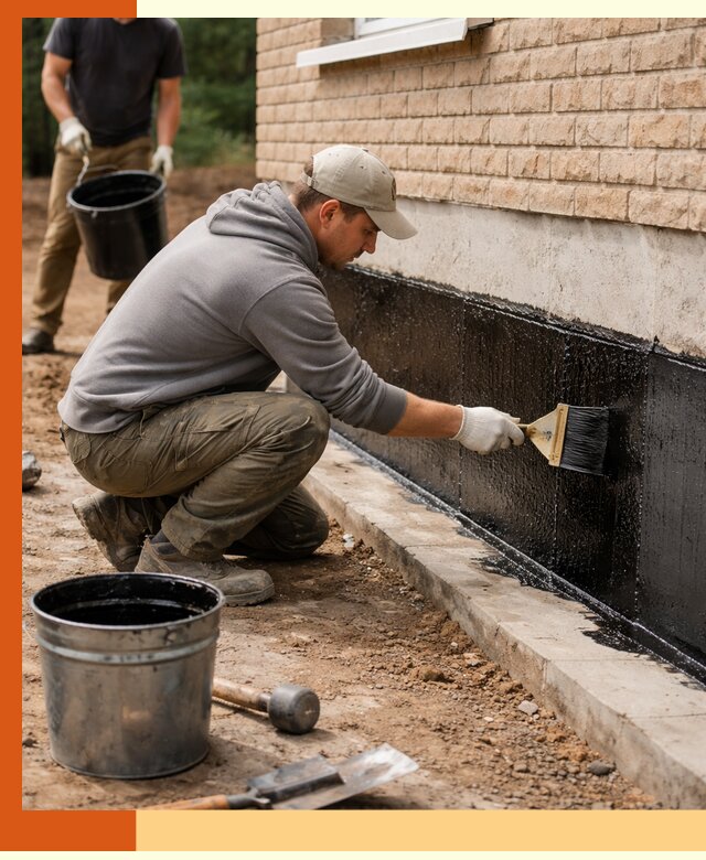 Гидроизоляция цоколя домов и зданий в Георгиевске эффективными методами