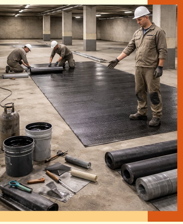 Гидроизоляция паркинга в Георгиевске от 1237 руб/м² — профессиональная защита | ТепломастерГрг