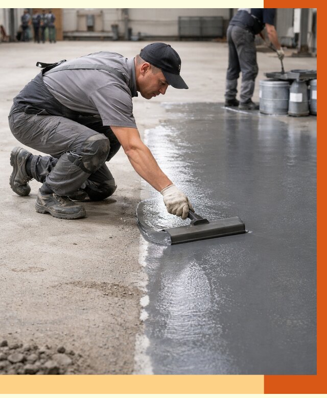 Гидроизоляция промышленного пола в Георгиевске от 1237 руб./м2 — ТепломастерГрг специалисты под ключ