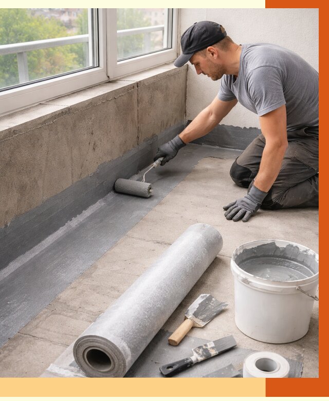 Профессиональная гидроизоляция балкона в Георгиевске от 4329 руб. | ТепломастерГрг