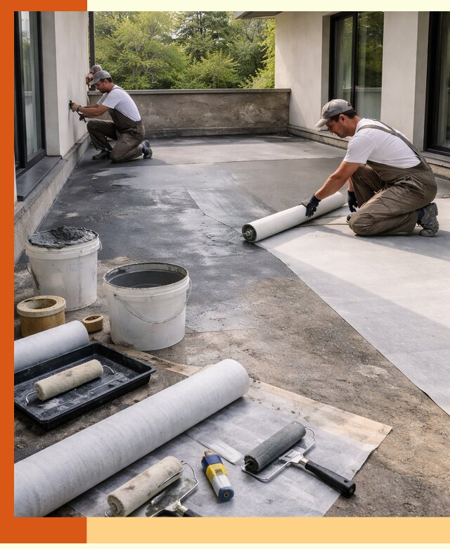 Гидроизоляция террасы в Георгиевске — надежная защита от влаги и протечек