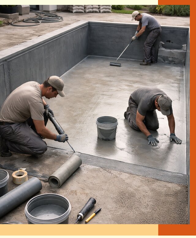 Профессиональная гидроизоляция бассейна в Георгиевске от 6700 руб. за м2 | ТепломастерГрг