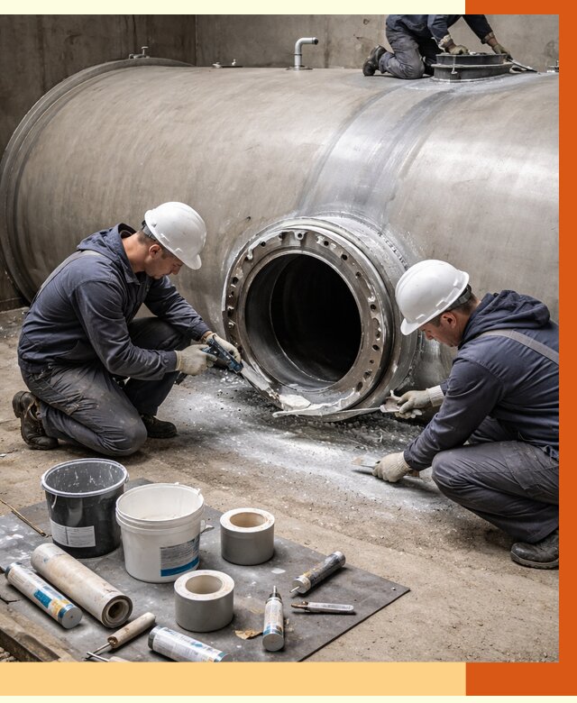 Гидроизоляция резервуара с топливом в Георгиевске от 77303 руб. под ключ | ТепломастерГрг