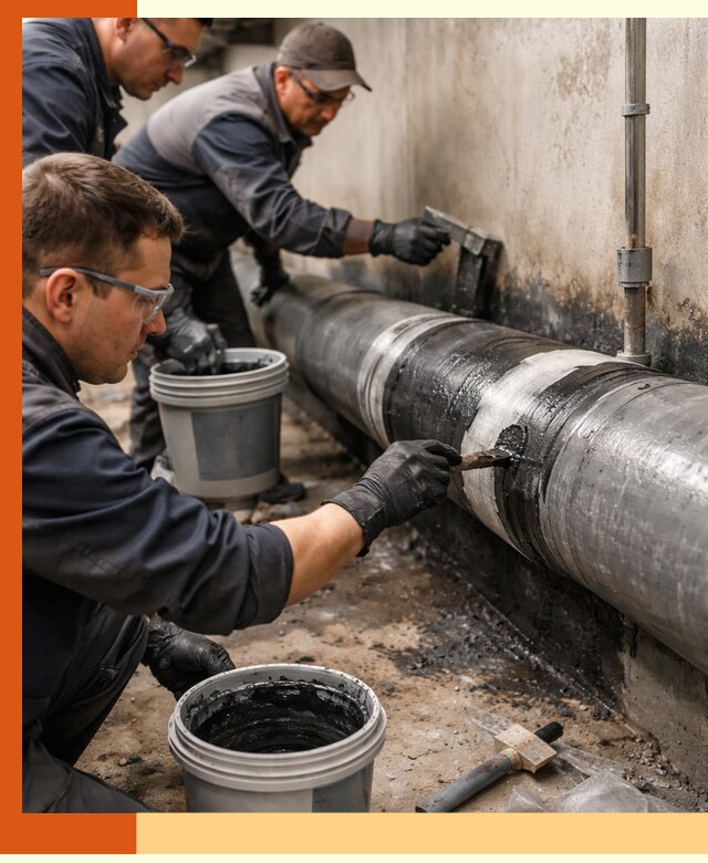 Гидроизоляция труб в Георгиевске — защита и герметизация коммуникаций