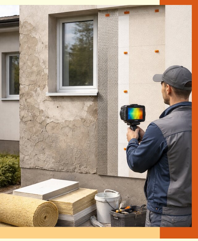 Тепловизионное обследование фасада в Георгиевске от 4638 руб. под ключ | ТепломастерГрг