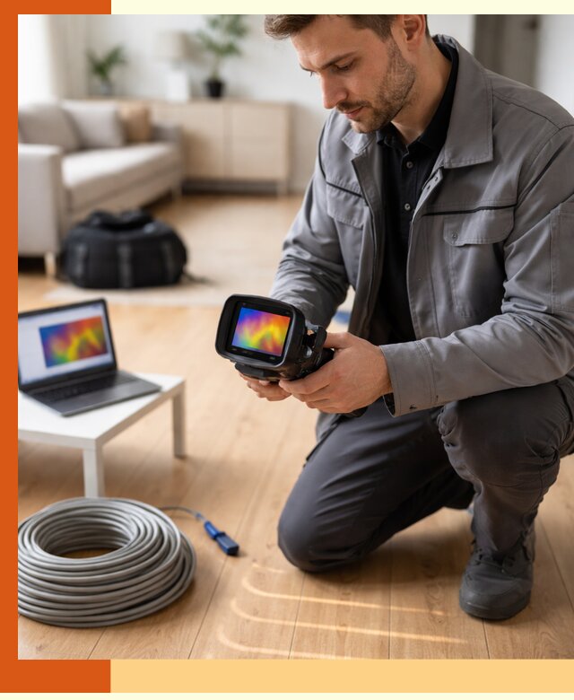 Тепловизионное обследование тёплого пола в Георгиевске для точной диагностики