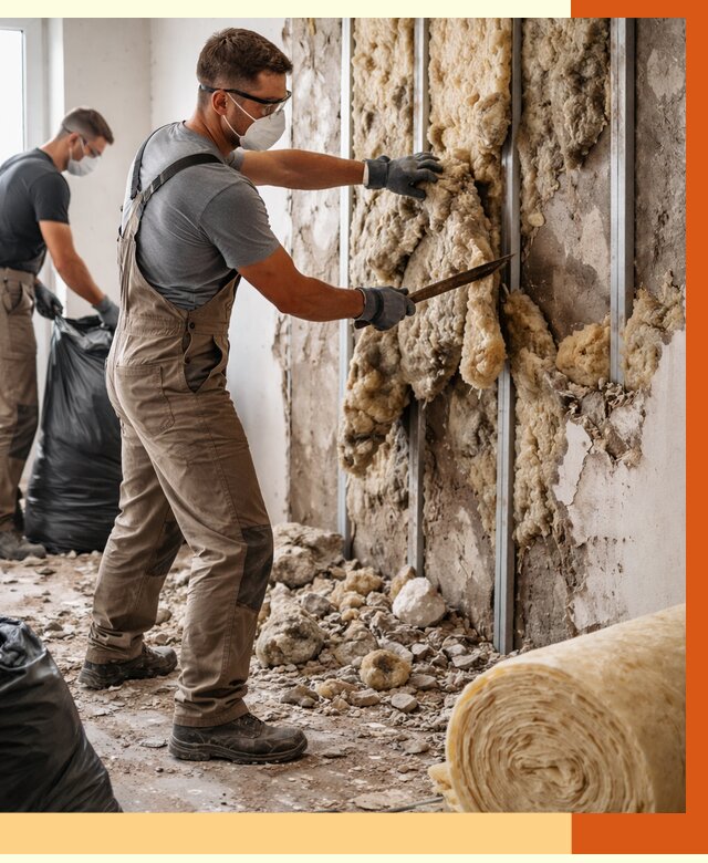 Демонтаж старого утеплителя в Георгиевске от 3607 руб. — работы под ключ | ТепломастерГрг