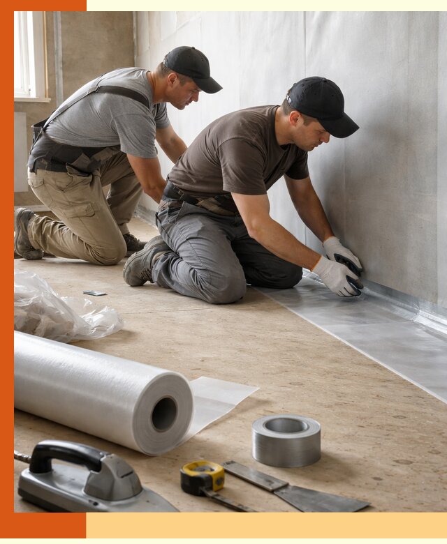 Монтаж пароизоляции для дома и помещений в Георгиевске