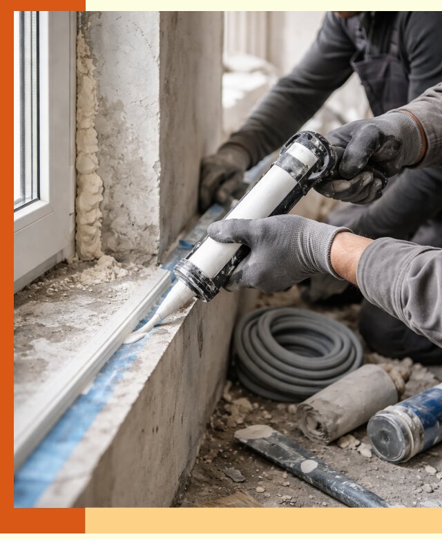 Герметизация стыков и примыканий зданий в Георгиевске