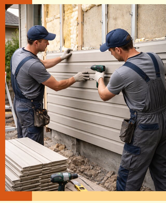 Монтаж сайдинга после утепления в Георгиевске качественно и надежно