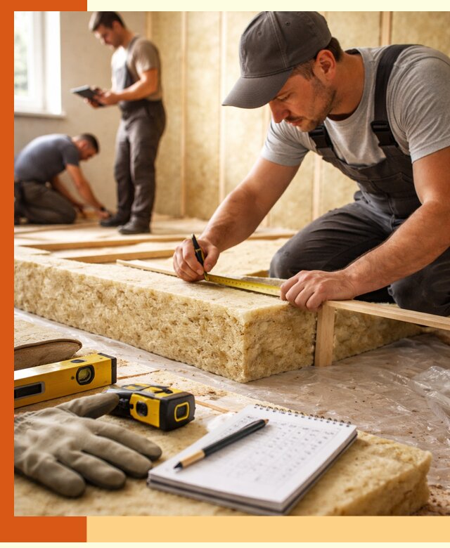 Расчет толщины утеплителя для зданий и помещений в Георгиевске